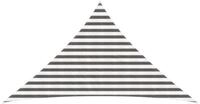 vidaXL Sonnensegel Sonnensegel Hellgrau und Wei&szlig; 2,5 x 2,5 x 3,5 m HDPE,...