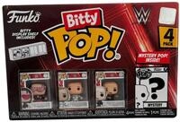 Funko Spielfigur Funko WWE Sammlerfiguren - 4er-Pack Bitty Pop! mit Bret Hit Man Hart