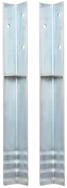 vidaXL H-Pfostenanker Bodenanker L-Form f&uuml;r Spielturm 2 Stk. Stahl 5 x 5 x 50...