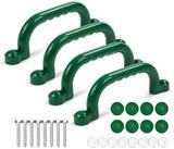relaxdays Klettergriff Kletterger&uuml;st-Griffe im Set, gr&uuml;n, 4er Pack