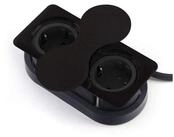 SO-TECH&reg; Doppel Einbausteckdose eckig mit 2x Schuko o. 1x USB/1x Schu