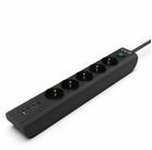 INCA IPW-44TU 5 fach, 3xUSB-A+1xUSB-C, &Uuml;berspannungsschutz 1,5m schwarz
