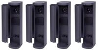 Novatool Steckdose 200379-4x, 4-St., 4x Steckdosenturm 2-fach au&szlig;en Anthrazit...