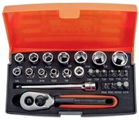 BAHCO Steckschl&uuml;ssel Steckschl&uuml;ssel-Satz 1/4&Prime;, 25-tlg, z&ouml;llisch SL25AF