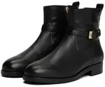 Tommy Hilfiger TH BUCKLE RIDING LEATHER BOOTIE Stiefelette, Blockabsatz, Ankleboots,