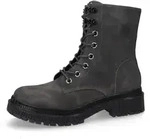Dockers by Gerli Schn&uuml;rboots Biker Boots mit Rei&szlig;verschluss grau|schwarz 36 EU