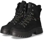 Rieker Rieker W1871-00 Damen Leder und Synthetik black Schn&uuml;rstiefel schwarz...