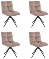 HOME DELUXE Esszimmerstuhl drehbar 2er - 8er Set NODA (4 St), Gestell aus...