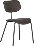 WOOOD Esszimmerstuhl Link mit Chenille-Rippenbezug und Metallgestell 44x 52x...