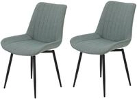 HELA Drehstuhl Vierfu&szlig;stuhl BERGEN (Set, 2 St), Esszimmerstuhl, XL-Sitzbreite,...