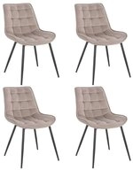 HOME DELUXE Esszimmerstuhl Polsterstuhl 2er - 8er Set IKALO (4 St), Gestell aus