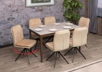 MCW Esszimmerstuhl MCW-M68-6 (Set, 6 St), Inklusive Fu&szlig;bodenschoner, Abgerundete