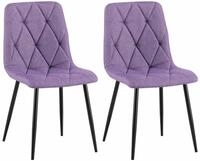 CLP Esszimmerstuhl Clairton (2er Set, 2 St), mit Stoff- oder Samtbezug,...