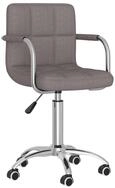 vidaXL Esszimmerstuhl Esszimmerstuhl Drehbar Taupe Stoff (1 St)