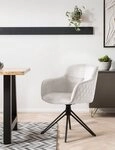 SalesFever Armlehnstuhl Stilvoller Esszimmerstuhl, mit 360&deg; Drehfunktion
