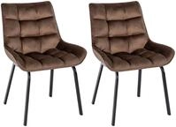 CLP Esszimmerstuhl Saranda (2er Set, 2 St), stilvoller Polsterstuhl, stabiles