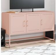 vidaXL Schrankmodule TV-Schrank Rosa 100,5x39x60,5 cm Stahl