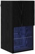 vidaXL TV-Schrank Wandmontierter TV-Schrank Schwarz Eichen-Optik Holzwerkstoff...