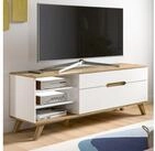 Inn.Furn Lowboard Hygge (Unterschrank in wei&szlig; und Nox Eiche, Breite 140 cm),...