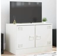 vidaXL Schrankmodule TV-Schrank Wei&szlig; 67x39x44 cm Stahl