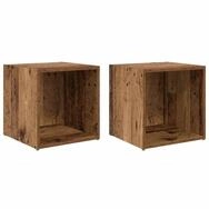 vidaXL TV-Schrank TV-Schrankset 2 pcs Altholz 37 x 35 x 37,5 cm Holzwerkstoff...