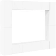 vidaXL TV-Schrank 8-tlg. TV-Schrank-Set Wei&szlig; Holzwerkstoff (1-St)