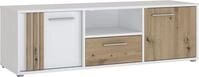 FORTE Lowboard Cardigan TV-Board, TV-Schrank, TV-Board, 2 farbig, Stauraum