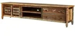Massivmoebel24 TV-Board FABLE (Massivholz), Altholz 240x50x55 mehrfarbig...