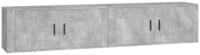 vidaXL TV-Schrank TV-Wandschr&auml;nke 2 Stk. Betongrau 100x34,5x40 cm