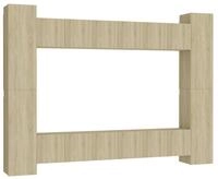 vidaXL TV-Schrank 10-tlg. TV-Schrank-Set Sonoma-Eiche Holzwerkstoff (1-St)
