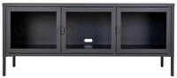House Nordic TV-Bank in Schwarz, Metall - 130x55x40cm (BxHxT)
