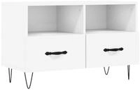 vidaXL TV-Schrank TV-Schrank Wei&szlig; 80x36x50 cm Holzwerkstoff (1-St)