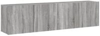 vidaXL TV-Schrank TV-Wandschr&auml;nke 2 Stk. Grau Sonoma 80x30x41 cm