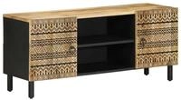 vidaXL TV-Schrank TV-Schrank Schwarz 105x33,5x46 cm Raues holz (1-St)