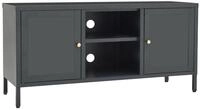 vidaXL TV-Schrank TV-Schrank Anthrazit 105x35x52 cm Stahl und Glas (1-St)