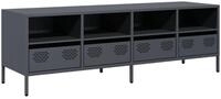vidaXL TV-Schrank TV-Schrank Anthrazit 135x39x43,5 cm Kaltgewalzter Stahl (1-St)