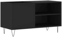 vidaXL Beistellschrank Plattenschrank Schwarz 85x38x48 cm Holzwerkstoff