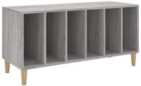 vidaXL Seitenschrank Plattenschrank Grau Sonoma-Eiche 100x38x48 cm Holzwerkstoff