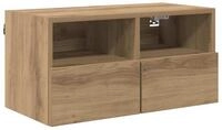 vidaXL TV-Wand TV-Wandschrank Artisan-Eiche 60 x 30 x 30 cm Holzwerkstoff,...