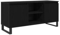 vidaXL TV-Schrank TV-Schr&auml;nk Schwarz Eichen-Optik 104 x 35 x 50 cm...