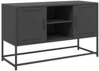 vidaXL TV-Schrank TV-Schrank Schwarz 100,5x39x60,5 cm Stahl (1-St)