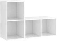 vidaXL TV-Schrank TV-Schr&auml;nke 2 Stk. Wei&szlig; 72x35x36,5 cm Holzwerkstoff (1-St)
