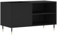 vidaXL Lowboard Plattenschrank Schwarz 85x38x48 cm Holzwerkstoff (1 St)