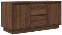 vidaXL TV-Schrank TV-Schrank mit LED-Leuchten Braun Eichen-Optik 100x41x50 cm...