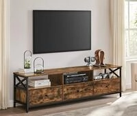 VASAGLE Lowboard TV-Schrank,Fernsehtisch mit 3 Schubladen,3 offenen F&auml;chern,