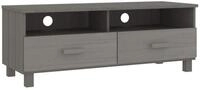 vidaXL TV-Schrank TV-Schrank HAMAR Hellgrau 106x40x40 cm Massivholz Kiefer...