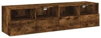vidaXL TV-Schrank TV-Wandschr&auml;nke 2 Stk. R&auml;uchereiche 60x30x30 cm...