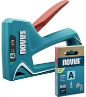 NOVUS Nagler Handtacker Set mit 1800 Feindrahtklammern &ndash; Kleiner 030-0455