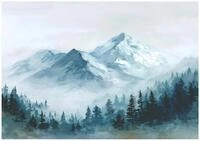 Wallarena Fototapete Berge, Querformat, Schlafzimmer, glatt, Berge, 150x105cm