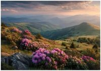 Wallarena Fototapete Berge Landschaft - Mehrfarbig - Modern - Vlies -...